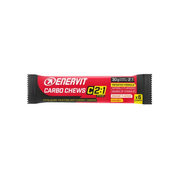 Produktbild ENERVIT C2:1 Carbo Chews Orange, 30 x 34 g(6 candies)